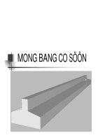 Hướng dẫn làm đồ án móng băng (chi tiết)