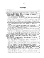 Giải quyết việc làm cho người lao động ở các huyện ngoại thành hà nội trong quá trình đô thị hóa 