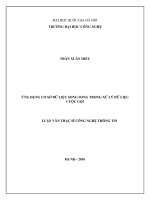 Ứng dụng cơ sở dữ liệu song song trong xử lý dữ liệu cuộc gọi 