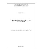Phương pháp tối ưu đàn kiến và ứng dụng 
