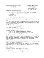 ĐỀ THI TOÁN 10 TUYỂN SINH