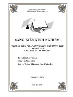 Sáng kiến kinh nghiệm một số biện pháp kích thích gây hứng thú tập thể dục cho trẻ 24 36 tháng 
