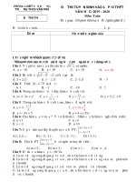 DE VA DAP AN TT VAO 10 THCS VAN PHU 2018 2019