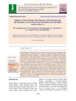 Influence of seed priming with chemicals, micronutrients and bio-inoculants on growth and yield attributes in foxtail millet (Setaria italica L.)