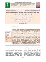 Profile characteristics of televiewing farmers of Andhra Pradesh, India