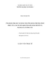 Ứng dụng trụ đất xi măng thi công bằng phương pháp phụt vữa cao áp Jet  Grouting để giảm chuyển vị ngang của tường vây