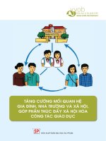 Ebook tăng cường mối quan hệ gia đình, nhà trường và xã hội, góp phần thúc đẩy xã hội hóa công tác giáo dục phần 1 