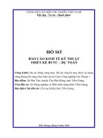 BAO CAO KINH TE KY THUAT TRONG RUNG