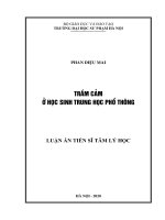 Trầm cảm ở học sinh THPT