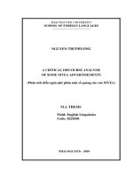 Phân tích diễn ngôn phê phán một số quảng cáo của NIVEA 