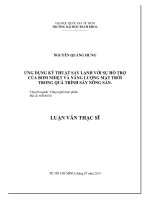 Ứng dụng kỹ thuật sấy lạnh với sự hỗ trợ của bơm nhiệt và năng lượng mặt trời trong quá trình sấy nông sản