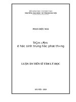 Trầm cảm ở học sinh THPT