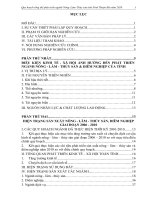 Quy hoạch tổng thể phát triển ngành Nông–Lâm–Thủy sản tỉnh Ninh Thuận đến năm 2020