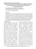 Using spot 6 to estimate biomass and carbon stocks of pinus merkusii plantation in Dinh Hai commune, Thanh Hoa province