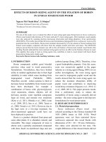 Effects of rosin sizing agent on the fixation of boron in styrax tonkinensis wood