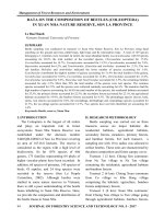 Data on the composition of beetles (Coleoptera) in Xuan Nha nature reserve, Son La province