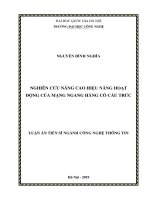 Nghiên cứu nâng cao hiệu năng hoạt động của mạng ngang hàng có cấu trúc 