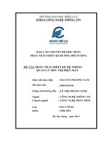 Tiểu luận báo cáo chuyên đề học phần phân tích thiết kế hướng đối tượng  phân tích thiết kế hệ thống quản lý siêu thị điện máy 