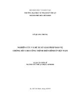 Nghiên cứu và đề xuất giải pháp bảo vệ chống sét cho công trình điển hình ở việt nam 
