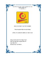 Báo cáo thực tập tốt nghiệp  Công Ty SAMSUNG DISPLAY VIỆT NAM