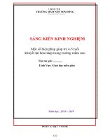 Một số biện pháp giáo dục trẻ  4 – 5 tuổi khuyết tật hòa nhập trong trường mầm non