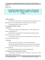 giáo án liên môn ngữ văn 9 TUYÊN bố THẾ GIỚI về sự SỐNG còn QUYỀN được bảo vệ và PHÁT TRIỂN của TRẺ EM 