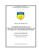 Giải Pháp Nhằm Nâng Cao Công Tác Đào Tạo Nguồn Nhân Lực Tại TCT Điện Lực Thành Phố Hồ Chí Minh