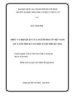 MIẾU và hội QUÁN của NGƯỜI HOA ở VIỆT NAM (từ CUỐI THẾ kỷ XVI đến CUỐI THẾ kỷ XIX) 