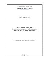 Quản lý thiết bị dạy học ở trường trung học phổ thông a hải hậu, tỉnh nam định đáp ứng yêu cầu đổi mới giáo dục 