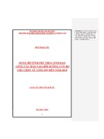 Đảng bộ tỉnh phú thọ lãnh đạo công tác đào tạo, bồi dưỡng cán bộ chủ chốt từ năm 1997 đến năm 2010 