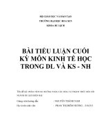 tiểu luận PHÂN TÍCH XU HƯỚNG TOÀN cầu HÓA VÀ THÁCH THỨC đối với NGÀNH DU LỊCH HIỆN đại