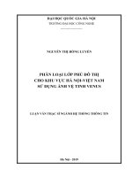 Phân loại lớp phủ đô thị với ảnh vệ tinh venus cho hà nội  việt nam 