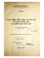 Cuộc tổng tiến công và nổi dậy tết mậu thân 1968 tại miền nam việt nam 