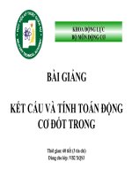 Bài giảng kết cấu và tính toán động cơ đốt trong chương 1   HV kỹ thuật quân sự 