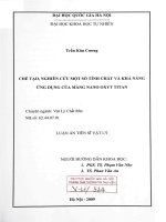 Chế tạo, nghiên cứu một số tính chất và khả năng ứng dụng của màng nano oxyt titan 