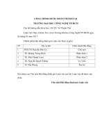 Nghiên Cứu Các Nhân Tố Chất Lượng Dịch Vụ Du Lịch Kết Hợp Teambuilding