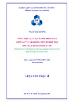 Tổng hợp vật liệu nanocomposite oxit sắt từ Graphen oxit để hấp phụ Ion chì, Crom trong nước