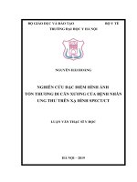 NGHIÊN CỨU ĐẶC ĐIỂM HÌNH ẢNH TỔN THƯƠNG DI CĂN XƯƠNG CỦA BỆNH NHÂN UNG THƯ TRÊN XẠ HÌNH SPECT/CT