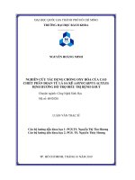 Nghiên cứu tác dụng chống oxy hóa của cao chiết phân đoạn từ lá sa kê (Artocarpus Altilis) định hướng hỗ trợ điều trị bệnh Gout