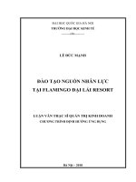 Đào Tạo Nguồn Nhân Lực Tại Flamingo Đại Lải Resort