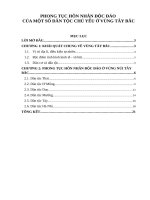 PHONG TỤC HÔN NHÂN ĐỘC ĐÁO  CỦA MỘT SỐ DÂN TỘC CHỦ YẾU Ở VÙNG TÂY BẮC