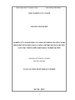 NGHIÊN CỨU ẢNH HƢỞNG CỦA MỘT SỐ THÔNG SỐ CÔNG NGHỆ PHUN PHỦ HVOF ĐẾN CHẤT LƢỢNG LỚP PHỦ BỀ MẶT CHI TIẾT LÀM VIỆC TRONG ĐIỀU KIỆN KHẮC NGHIỆT BỊ MÒN