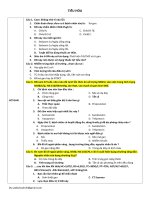 TEST Nội Khoa đại học Y Hà Nội Ôn thi bác sĩ nội trú