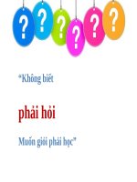 Powerpoint Bài giảng Kỹ năng đặt câu hỏi