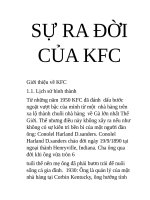CHIẾN LƯỢC MARKETING CỦA KFC