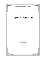Phân loại hạch cổ theo giai đoạn và đánh giá kết quả các phương pháp Nạo vét Hạch cổ Trường đại học y Hà nội