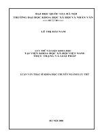 Lưu trữ tài liệu khoa học tại viện khoa học xã hội việt nam thực trạng và giải pháp 