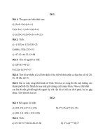 5 đề ôn tập toán 6 nghỉ dịch corona