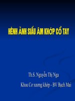 Siêu âm khớp cổ tay  Bệnh viện Bạch Mai