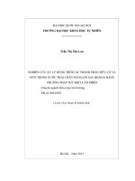 Nghiên cứu xử lý đồng thời các thành phần hữu cơ và nitơ trong nước thải chăn nuôi lợn sau biogas bằng phương pháp sục khí luân phiên 
